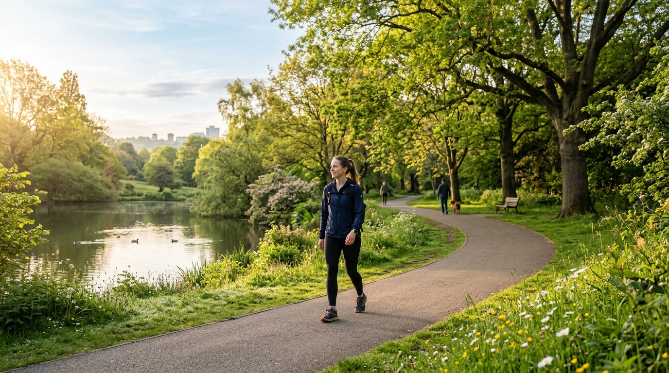 Ranní procházka v parku